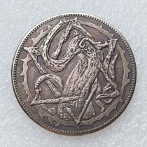 HB(320) US Morgan Silver Plated Dollar The Book of Death Zombie Skeleton Copy Coin