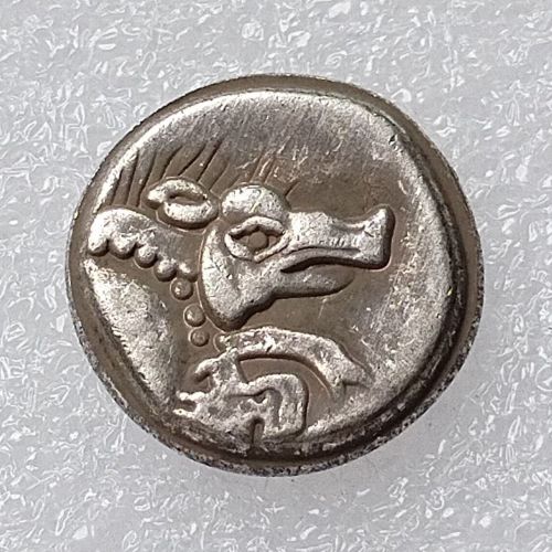 Ancient Persian Empires 520BC-460BC,Uncertain dynast Silver Plated Copy Coin About 13mm