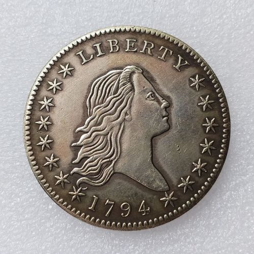 US 1794 Flowing Hair Dollar Silver Plated Copy Coins