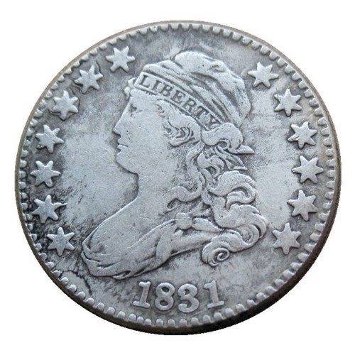 90% Silver US 1831-1838 Capped Bust Quarter Dollar Copy Coin