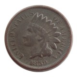 US 1859 Indian Cent 100% Copper Copy Coin