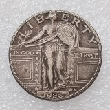 US 1926 D/S Standing Liberty Quarter Dollar Silver Plated Copy Coin