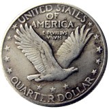 US 1920 D Standing Liberty Quarter Dollar Silver Plated Copy Coin