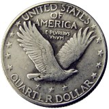 US 1917D Standing Liberty Quarter Dollar Silver Plated Copy Coin
