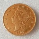 USA 50 Dollars 1855  Gold Plated/Color Copy Coin 38.1mm