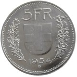Copy 90% Silver 5 Francs Herdsman Silver Coin