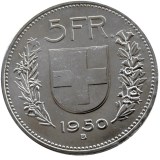 Copy 90% Silver 5 Francs Herdsman Silver Coin
