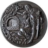 Copy Mechanical Coin Movable Mechanism Holy Grail Coin Roman Booteen Hobo Nickel Wandering Removable Sword Magic Coin Collectible