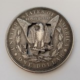 USA Cut Coin One Dollar Amazing Art Hollow Out  Metal Craft Collectible 327
