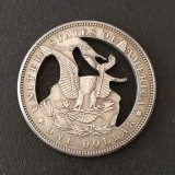 Copy USA Cut Coin One Dollar Amazing Art Hollow Out  Metal Craft Collectible 252