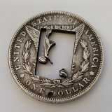 USA Cut Coin One Dollar Amazing Art Hollow Out  Metal Craft Collectible 256