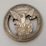 Copy USA Cut Coin One Dollar Amazing Art Hollow Out  Metal Craft Collectible 278