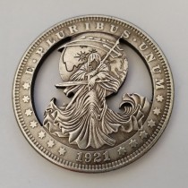 Copy USA Cut Coin One Dollar Amazing Art Hollow Out Metal Craft Collectible 278 Copy USA Cut Coin One Dollar Amazing Art Hollow Out Metal Craft Collectible 278