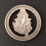 USA Cut Coin One Dollar Amazing Art Hollow Out  Metal Craft Collectible 294