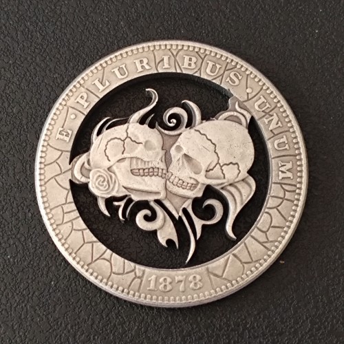 Copy USA Cut Coin One Dollar Amazing Art Hollow Out  Metal Craft Collectible 219