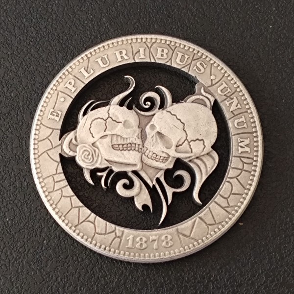 Copy USA Cut Coin One Dollar Amazing Art Hollow Out  Metal Craft Collectible 219