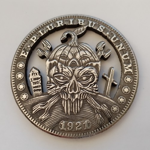 Copy USA Cut Coin One Dollar Amazing Art Hollow Out  Metal Craft Collectible 291