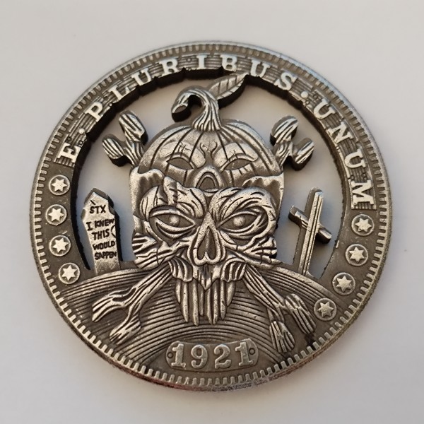 Copy USA Cut Coin One Dollar Amazing Art Hollow Out  Metal Craft Collectible 291