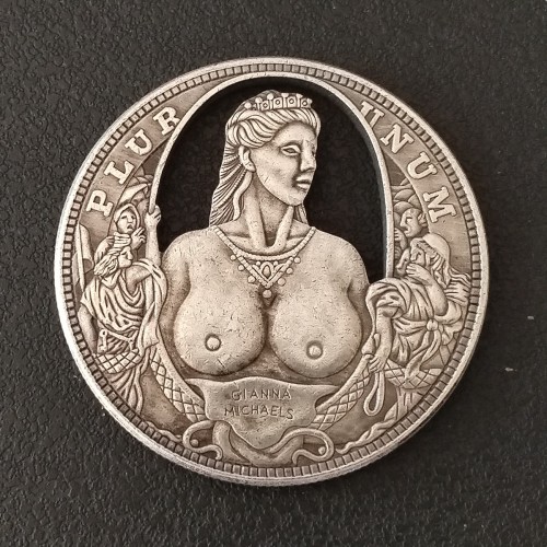 USA Cut Coin One Dollar Amazing Art Hollow Out  Metal Craft Collectible 325
