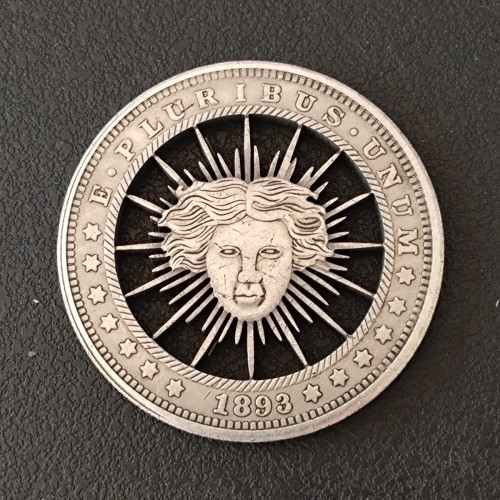 Copy USA Cut Coin One Dollar Amazing Art Hollow Out  Metal Craft Collectible 217