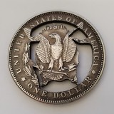 USA Cut Coin One Dollar Amazing Art Hollow Out  Metal Craft Collectible 280