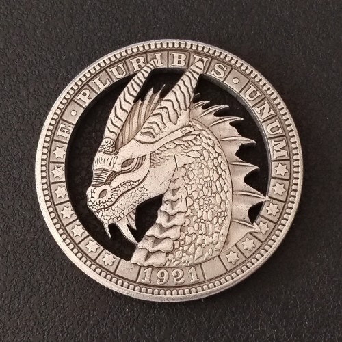Copy USA Cut Coin One Dollar Amazing Art Hollow Out  Metal Craft Collectible 207