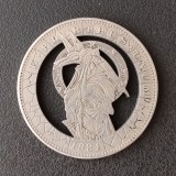 Copy USA Cut Coin One Dollar Amazing Art Hollow Out  Metal Craft Collectible 203
