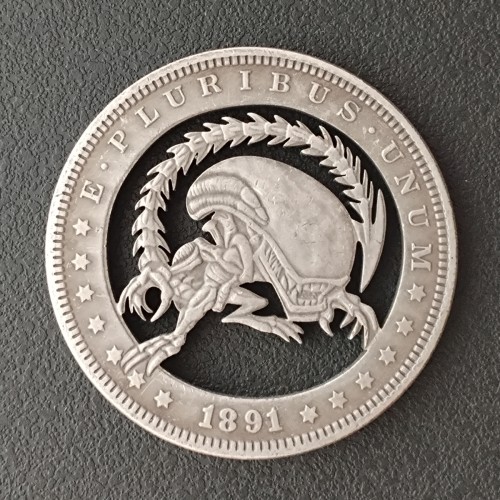 USA Cut Coin One Dollar Amazing Art Hollow Out  Metal Craft Collectible 88