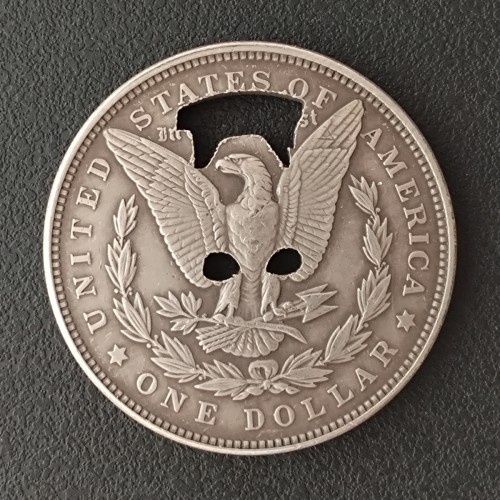 USA Cut Coin One Dollar Amazing Art Hollow Out  Metal Craft Collectible 70