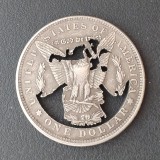 USA Cut Coin One Dollar Amazing Art Hollow Out  Metal Craft Collectible 18