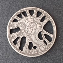 USA Cut Coin One Dollar Amazing Art Hollow Out Metal Craft Collectible 15 USA Cut Coin One Dollar Amazing Art Hollow Out Metal Craft Collectible 15