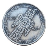 DE(11) Germany Silver 5 Deutche Mark 1952D Silver Plated Copy Coin