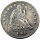 US 90% Silver 1864 P/S SEATED LIBERTY QUARTER DOLLARS Coins COPY