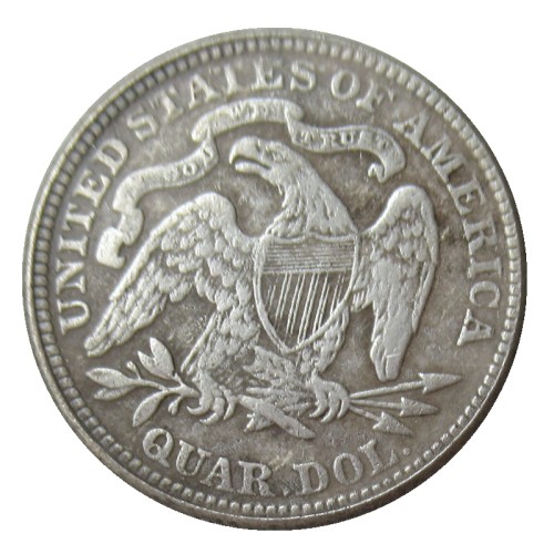 US 90% Silver  1866 P/S SEATED LIBERTY QUARTER DOLLARS With Motto Coins COPY