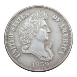 USA 90% Silver 1838-1882  Different Head Half Dollar Patterns Silver Plated Copy Coin