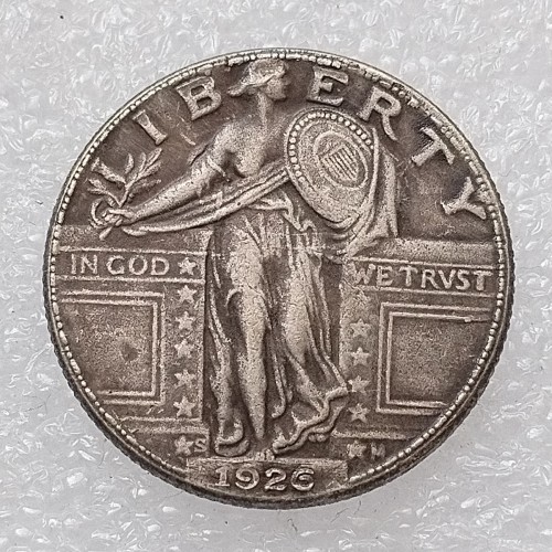 US 90% Silver 1926 D/S Standing Liberty Quarter Dollar Copy Coin