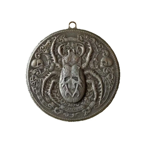 Handmade Movable Mechanism Hobo Nickel Coin 'Gold Scarab Egypt Vintage' Roman Booteen Art Collectible Creative Gift