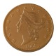 USA Liberty Head TWENTY DOLLARS 1858 P/O/S  No Motto Gold Plated Copy Coin