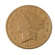 USA Liberty Head TWENTY DOLLARS 1850 P/O  No Motto Gold Plated Copy Coin