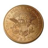 USA Liberty Head TWENTY DOLLARS 1850-1859  P/O/S 27PCS Mixed Date/Mint No Motto Gold Plated Copy Coin