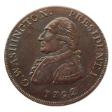 1792 Washington Grate One Penny Copper Copy Coin