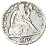 90% Silver US 1870S 1872S 1873S Seated Liberty Dollar Copy Coin
