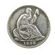 90% Silver USA 1838-O Liberty Seated Half Dime No Stars (Regular Strike) Copy Coins