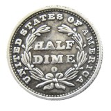 90% Silver USA 1838-O Liberty Seated Half Dime No Stars (Regular Strike) Copy Coins