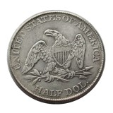 90% Silver USA 1855 Seated Liberty Half Dollar  Copy Coin