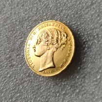 British Colonies Australia 1 Sovereign - Victoria 1855 Gold Plated Copy Coins (22MM) British Colonies Australia 1 Sovereign - Victoria 1855 Gold Plated Copy Coins (22MM)