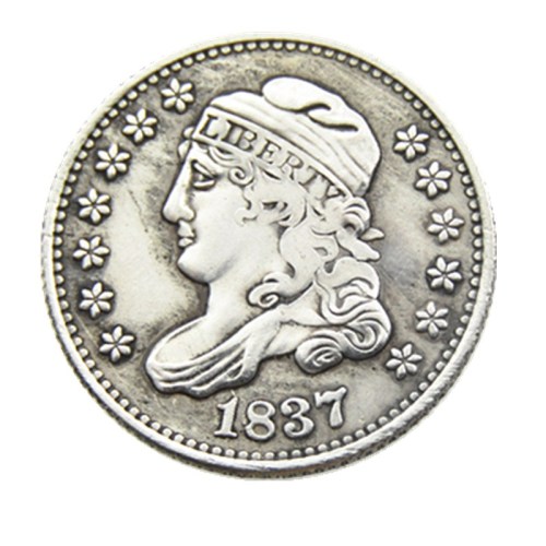 90% Silver USA 1837 Capped Bust 5C Copy Coins