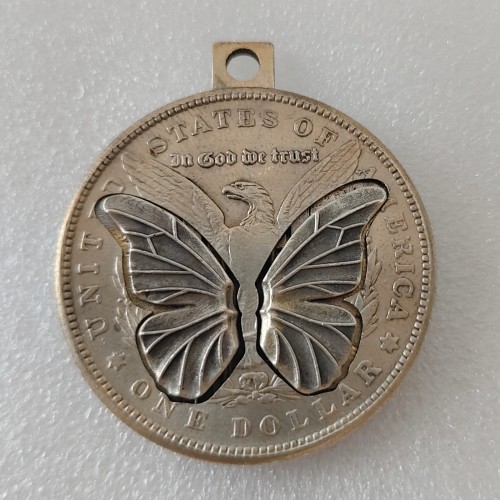 Moving Mechanism Butterfly Magic Coin Creative Gift