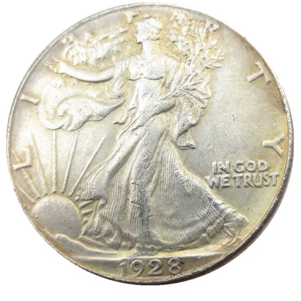 90% Silver US 1928S Walking Liberty Half Dollar Copy Coins