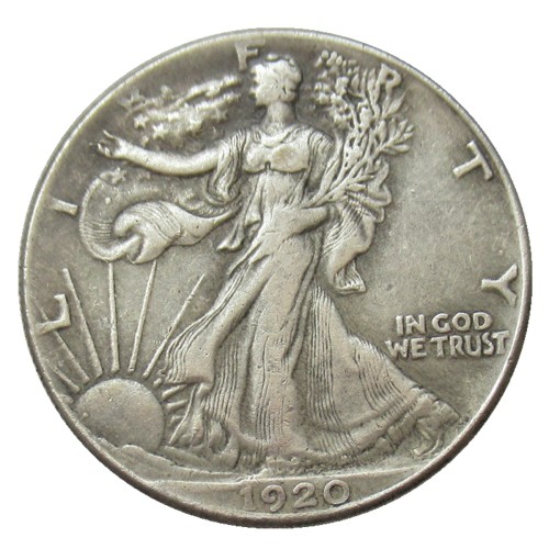 90% Silver  US 1920 -P/D/S Walking Liberty Half Dollar Copy Coins